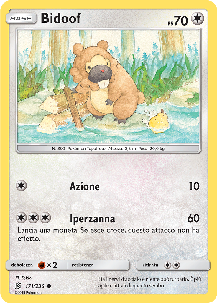Bidoof (Reverse Holo)