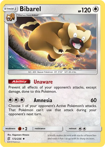 Bibarel (Reverse Holo)