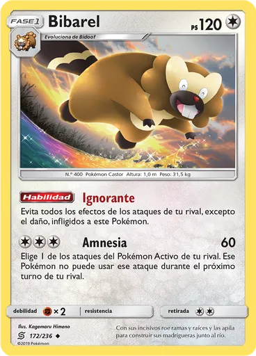 Bibarel (Reverse Holo)