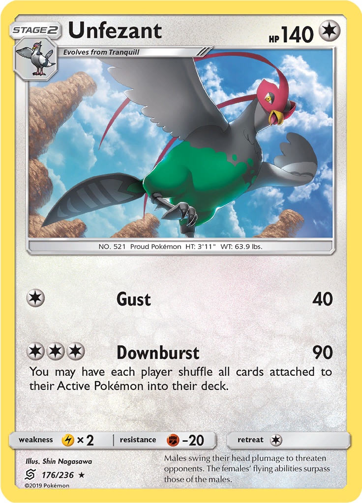 Unfezant (Reverse Holo)