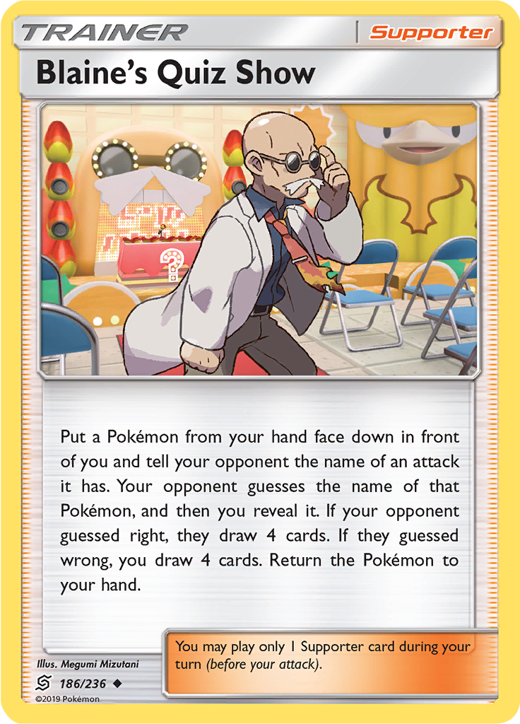 Blaine’s Quiz Show (Reverse Holo)