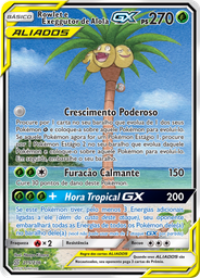 Rowlet e Exeggutor de Alola GX