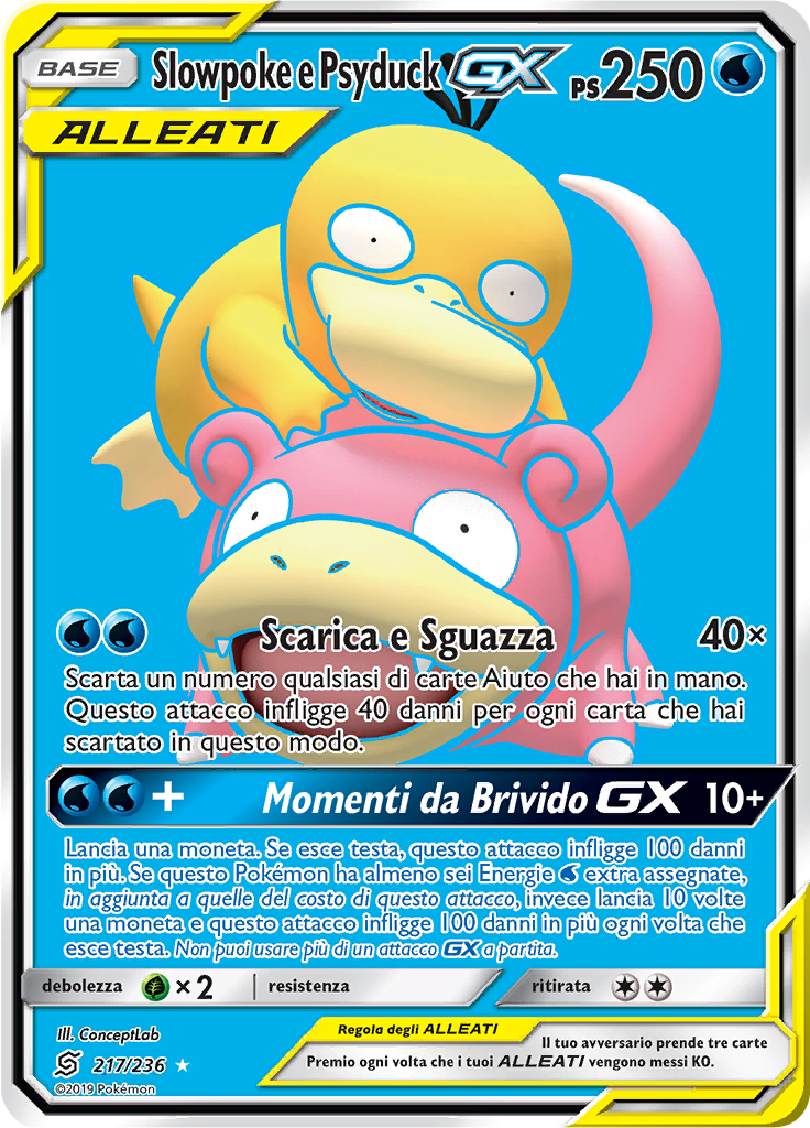 Slowpoke e Psyduck GX