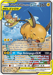Raichu y Raichu de Alola GX