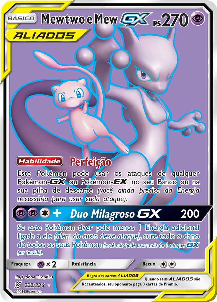 Mewtwo e Mew GX