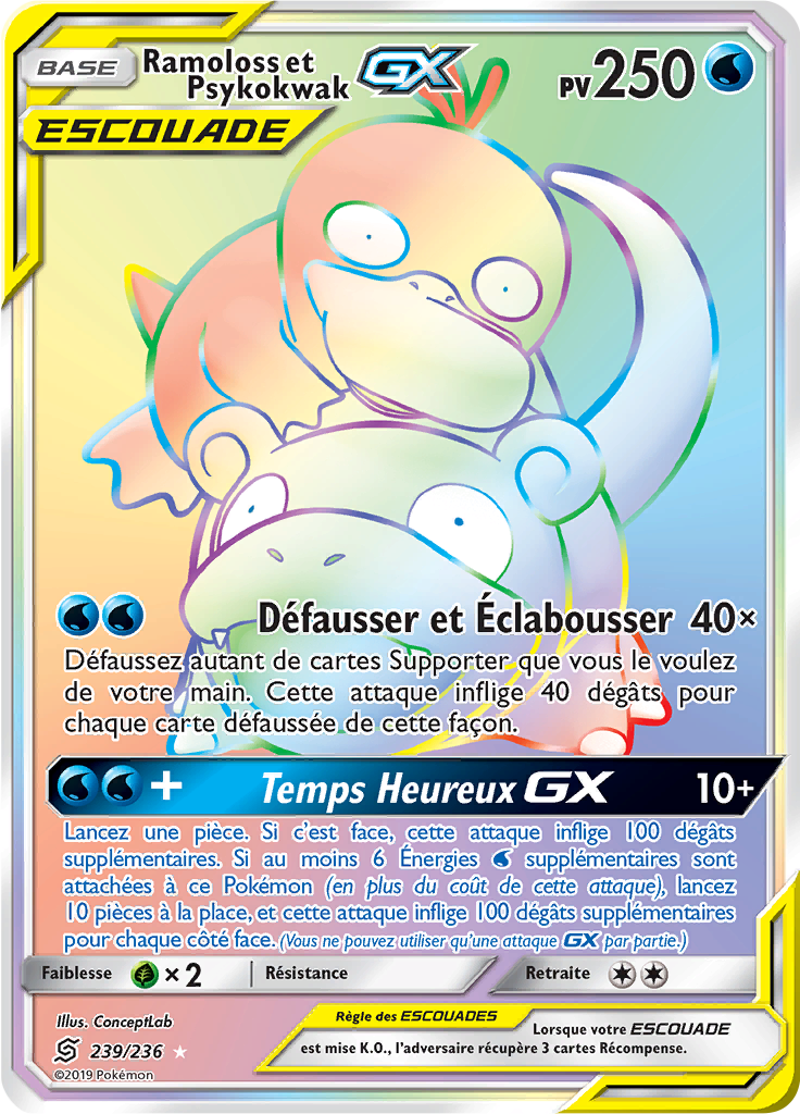 Ramoloss et Psykokwak GX