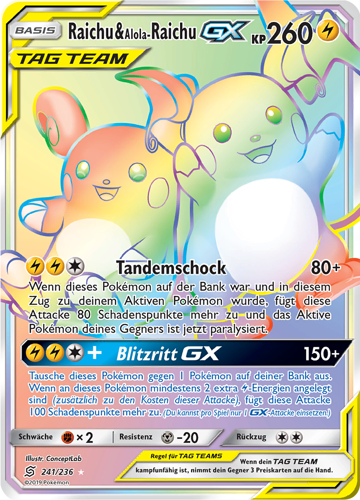 Raichu & Alola-Raichu GX