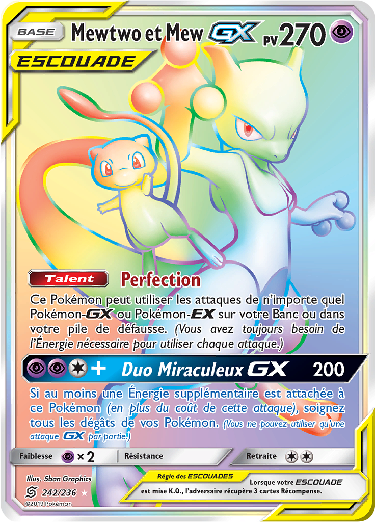 Mewtwo et Mew GX