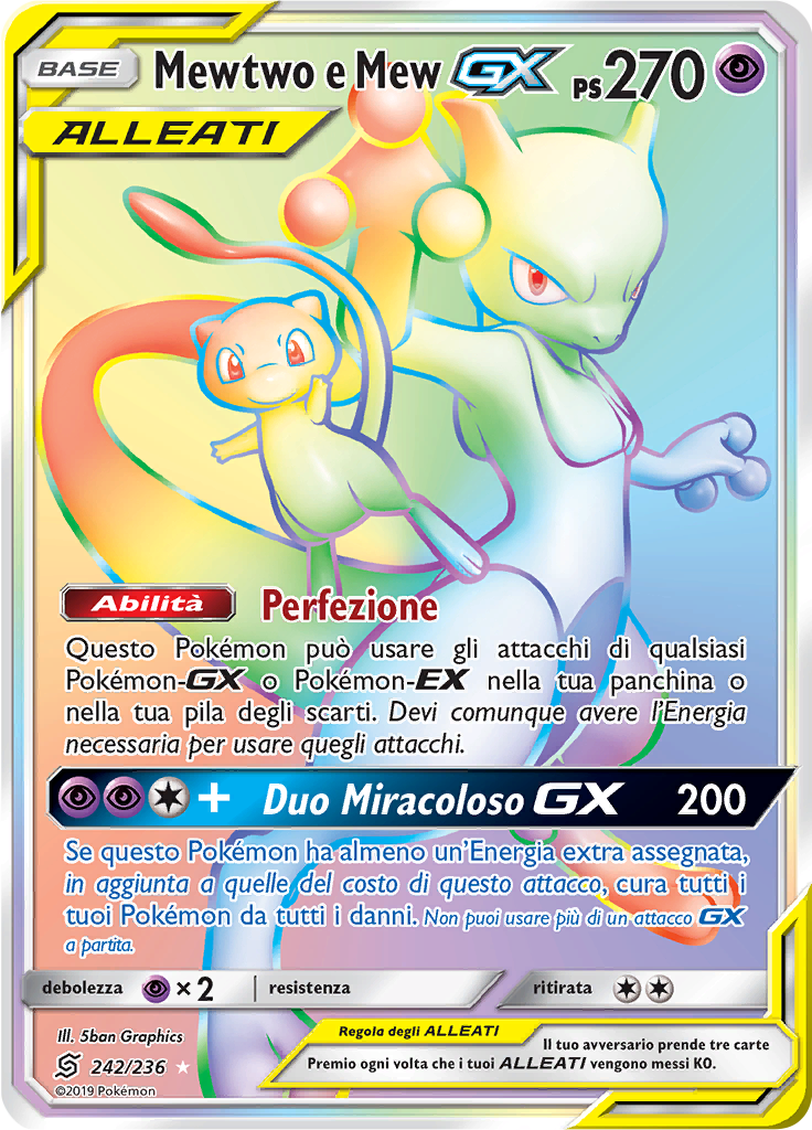 Mewtwo e Mew GX