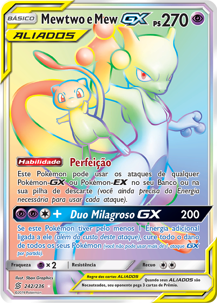 Mewtwo e Mew GX