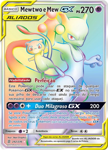 Mewtwo e Mew GX