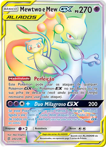 Mewtwo e Mew GX