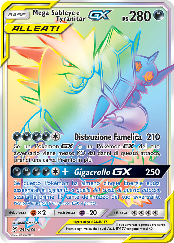 Mega Sableye e Tyranitar GX