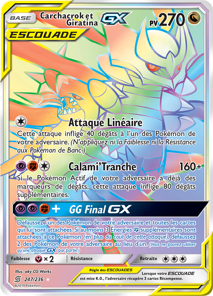 Carchacrok et Giratina GX