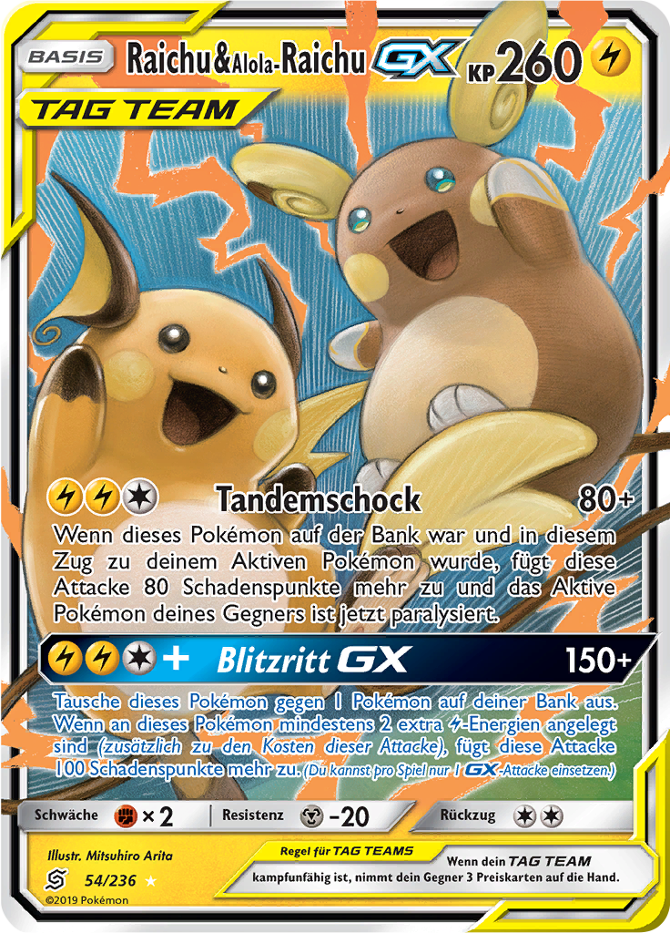 Raichu & Alola-Raichu GX