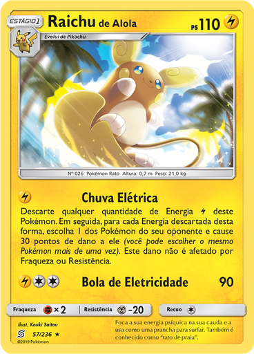 Raichu de Alola