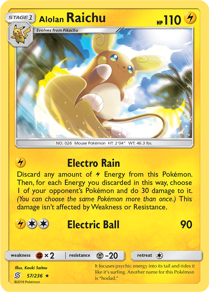 Alolan Raichu (Reverse Holo)