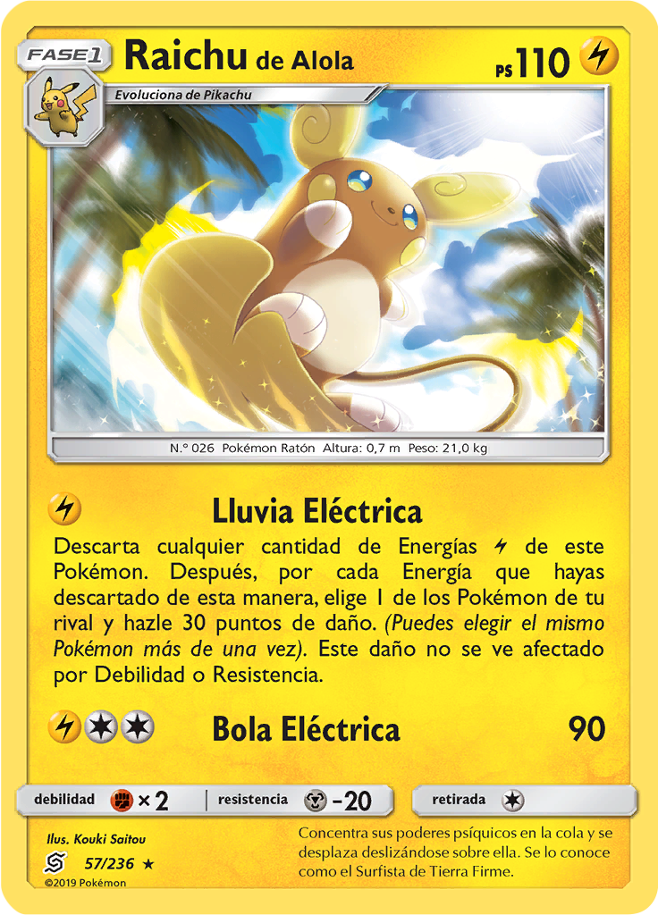 Raichu de Alola (Reverse Holo)