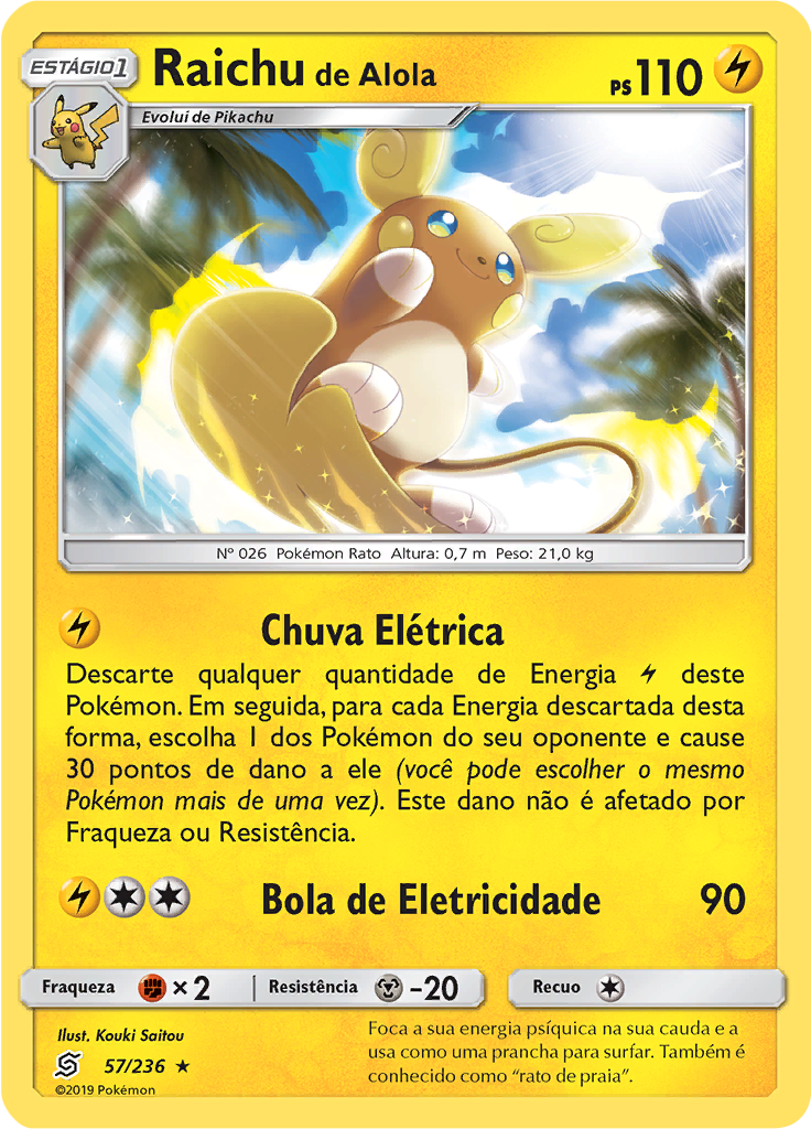 Raichu de Alola (Reverse Holo)