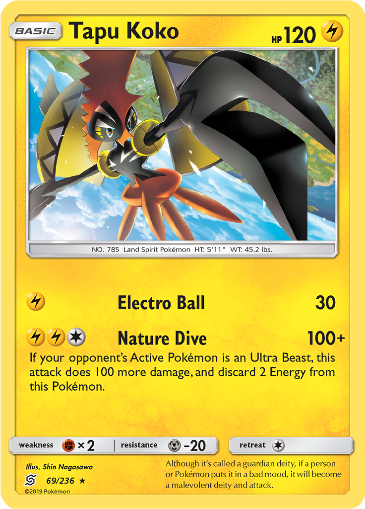 Tapu Koko (Reverse Holo)