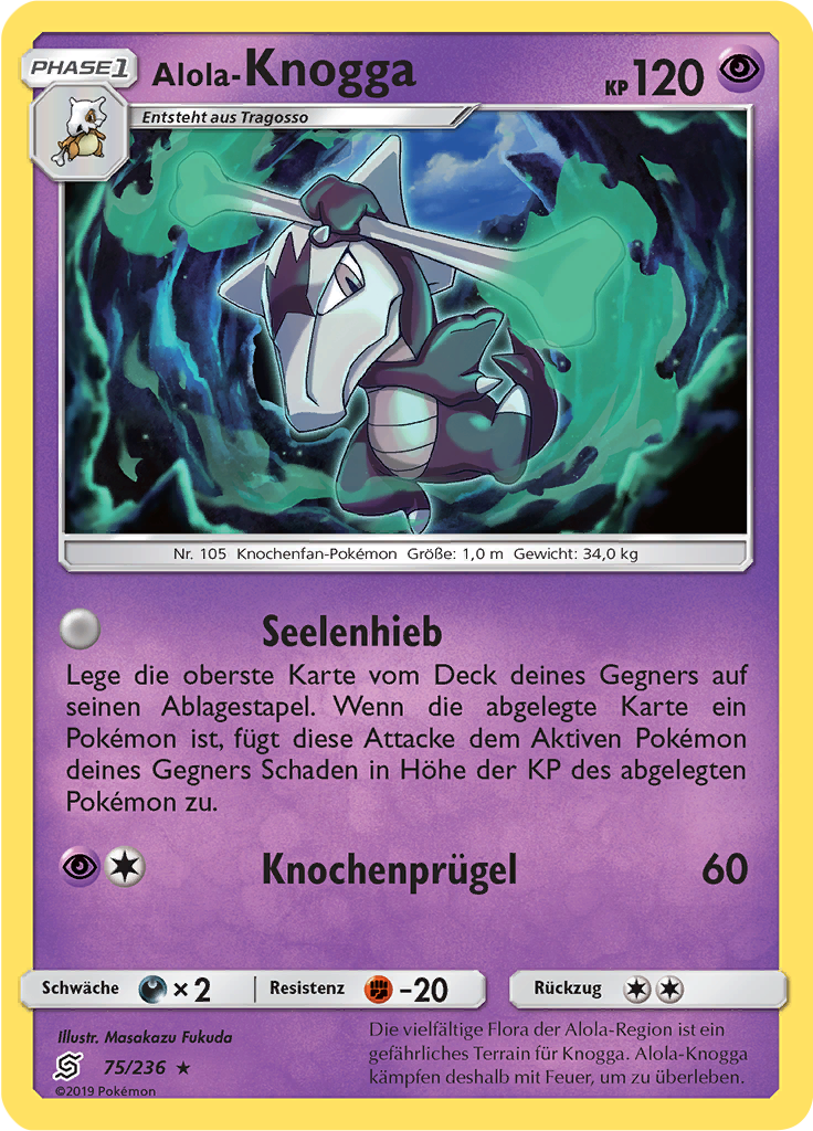 Alola-Knogga (Reverse Holo)