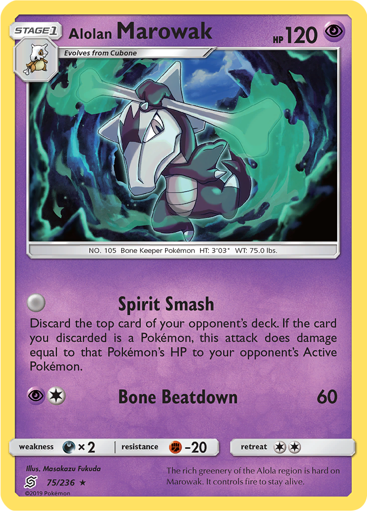 Alolan Marowak (Reverse Holo)