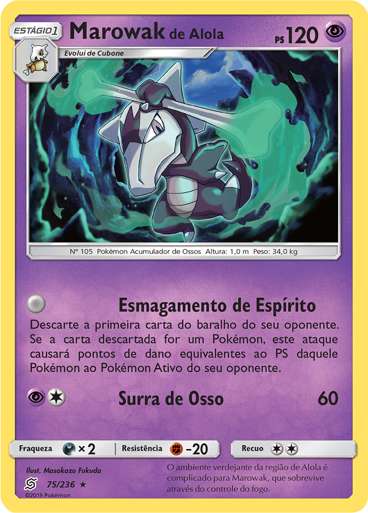 Marowak de Alola (Reverse Holo)