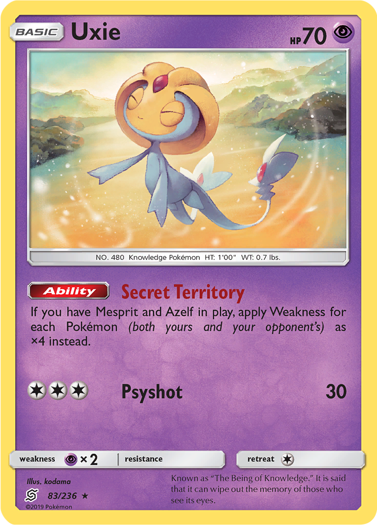 Uxie (Reverse Holo)