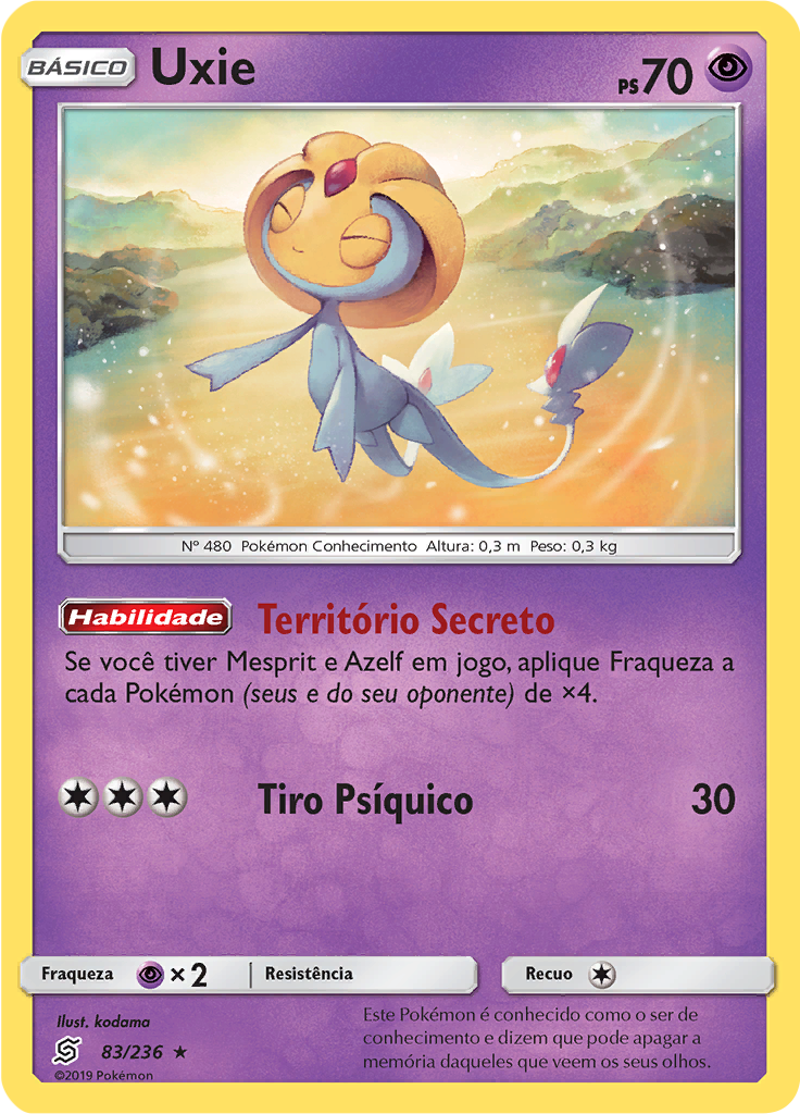Uxie (Reverse Holo)