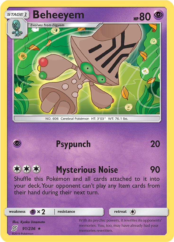 Beheeyem (Reverse Holo)