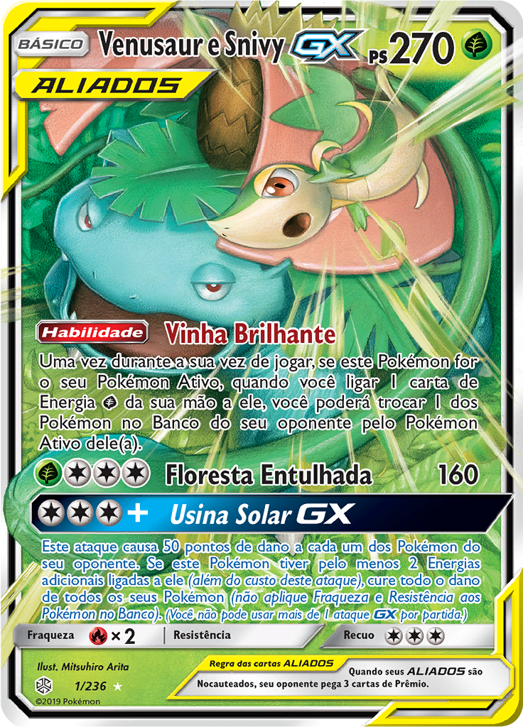 Venusaur e Snivy GX