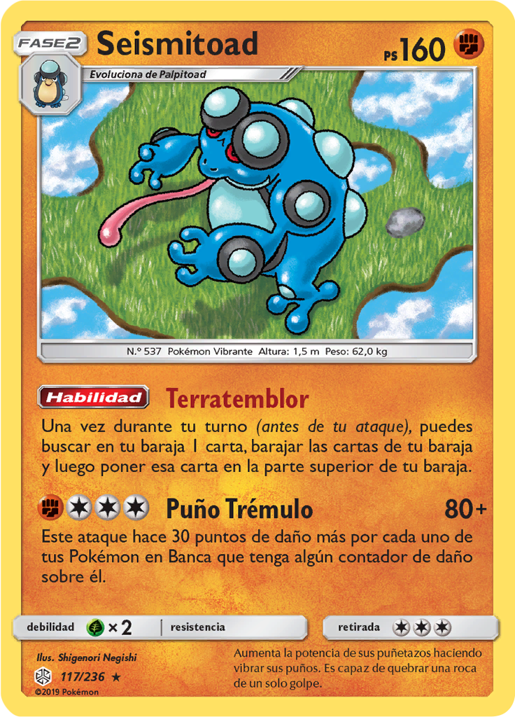 Seismitoad (Reverse Holo)