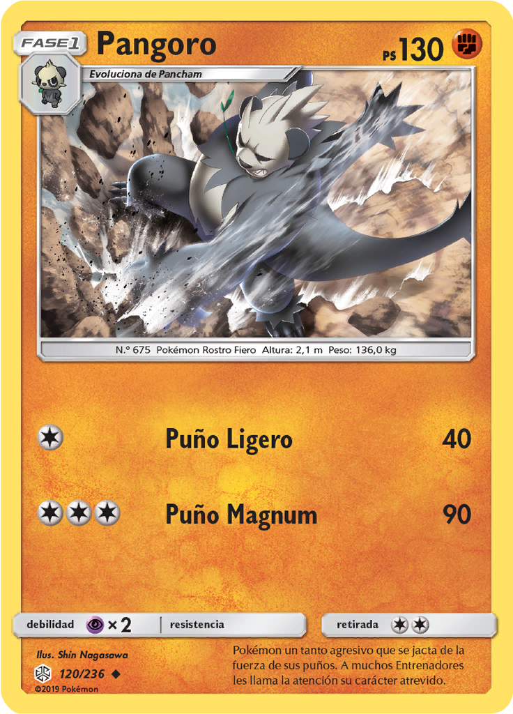 Pangoro (Reverse Holo)