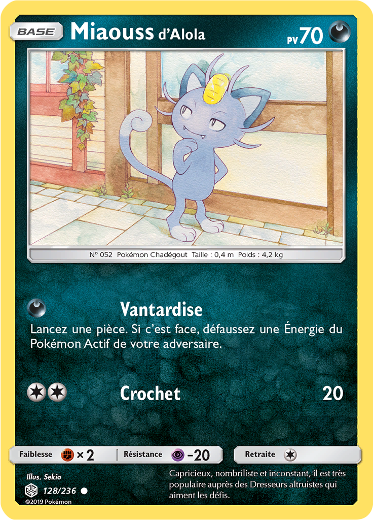 Miaouss d’Alola (Reverse Holo)