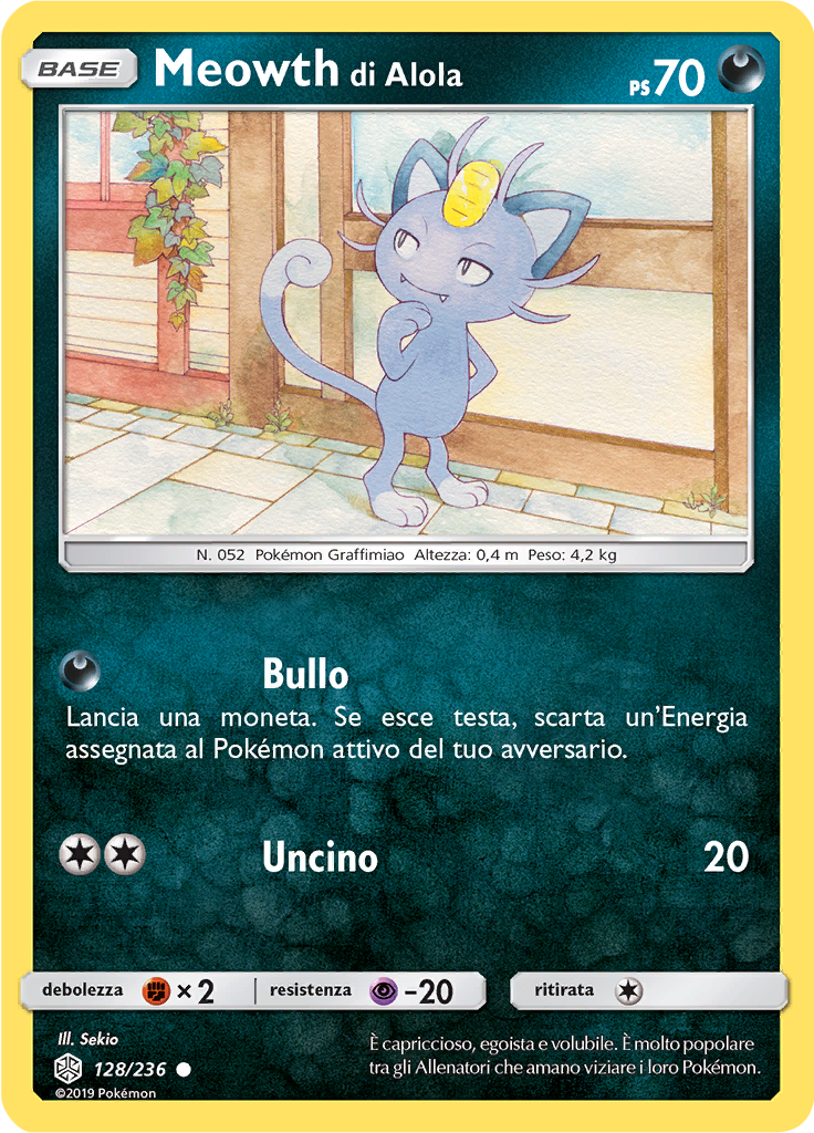 Meowth di Alola (Reverse Holo)