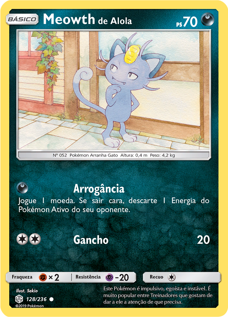 Meowth de Alola (Reverse Holo)