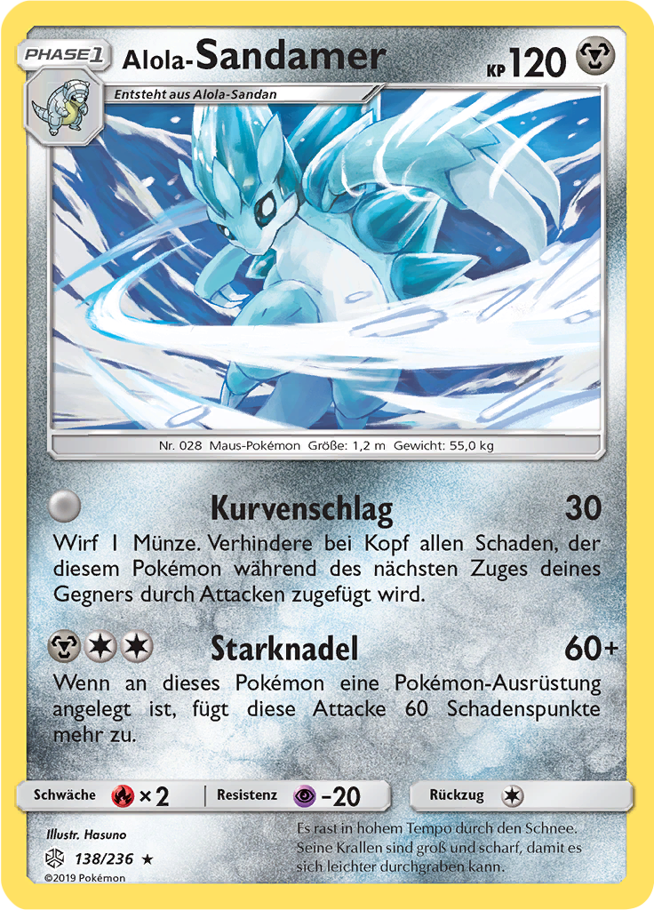 Alola-Sandamer (Reverse Holo)