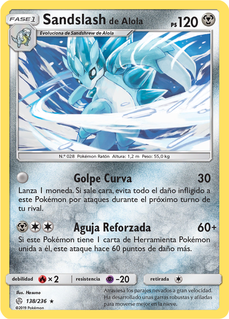 Sandslash de Alola (Reverse Holo)