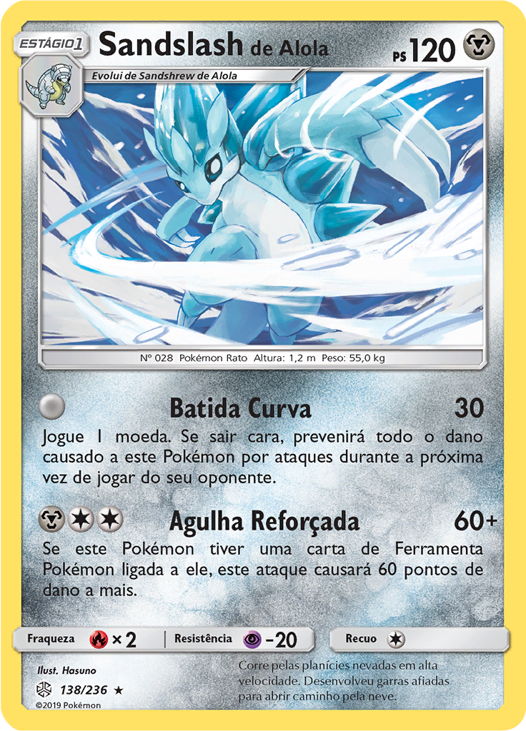 Sandslash de Alola (Reverse Holo)