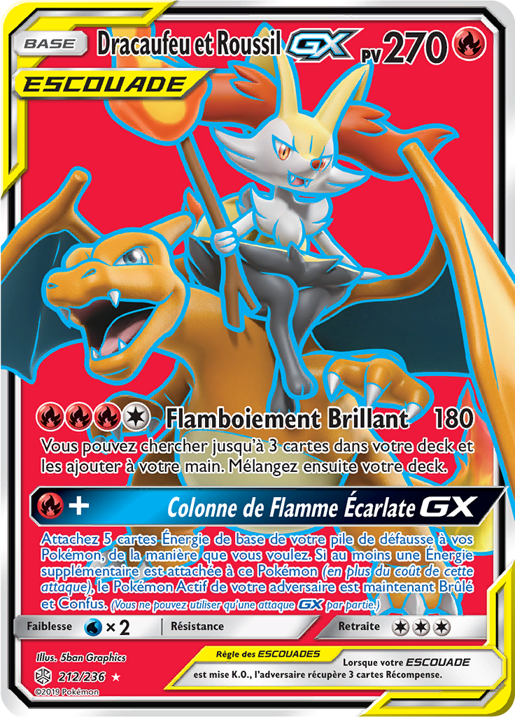 Dracaufeu et Roussil GX