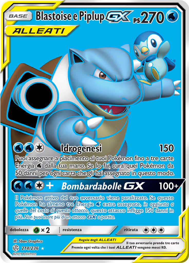 Blastoise e Piplup GX