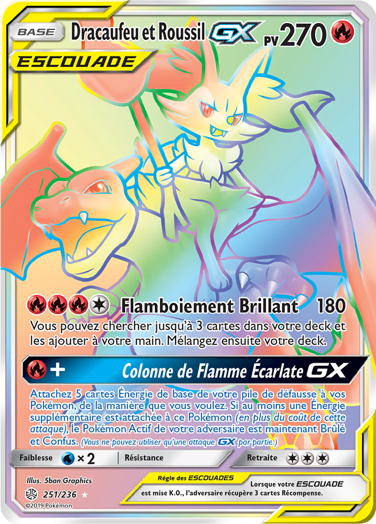 Dracaufeu et Roussil GX