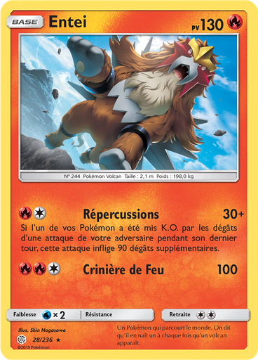 Entei (Reverse Holo)
