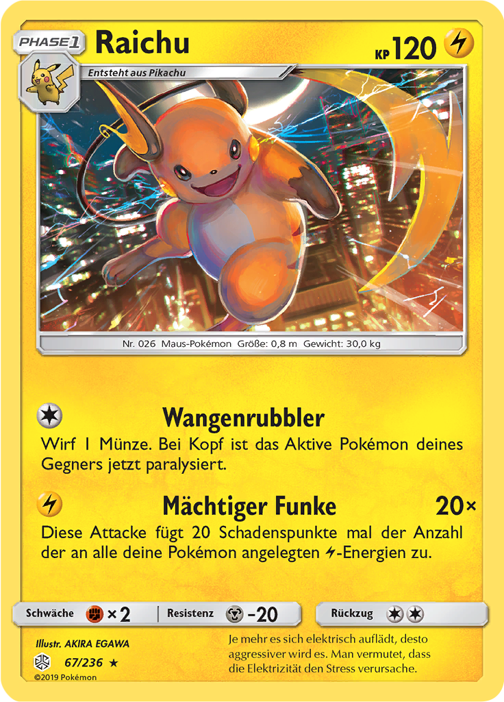 Raichu (Reverse Holo)