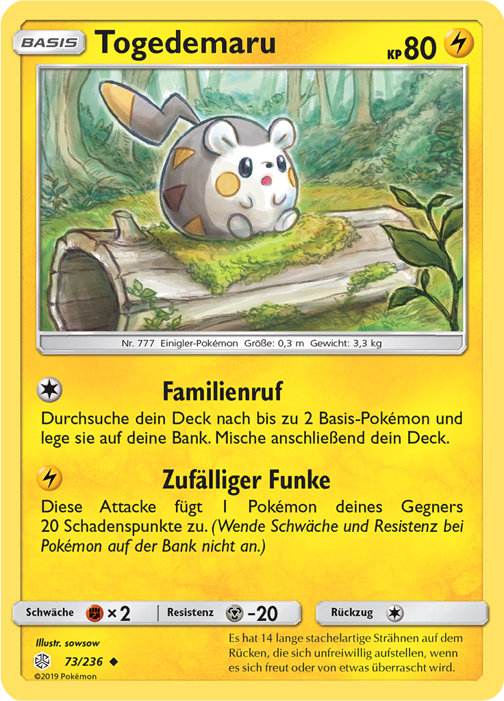 Togedemaru (Reverse Holo)