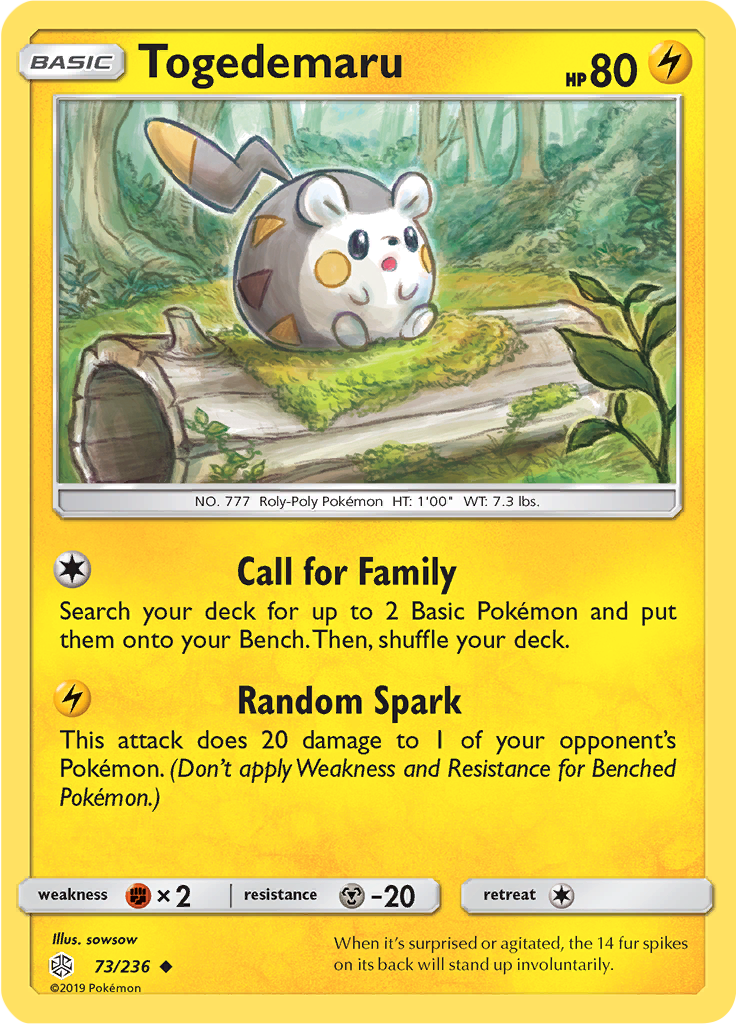 Togedemaru (Reverse Holo)