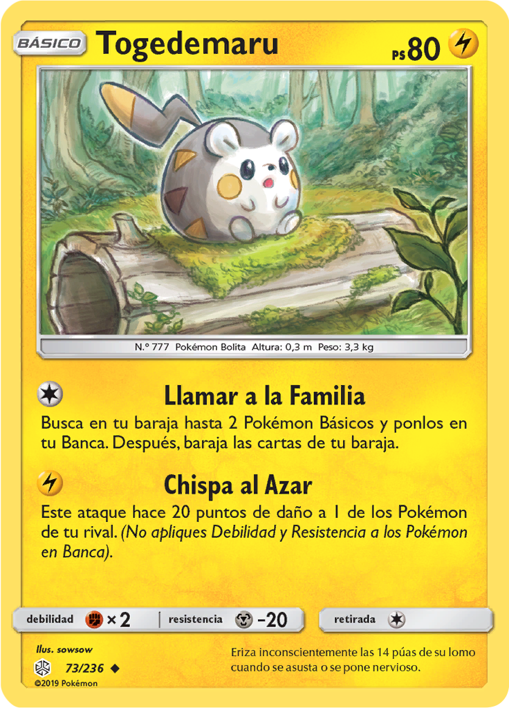 Togedemaru (Reverse Holo)