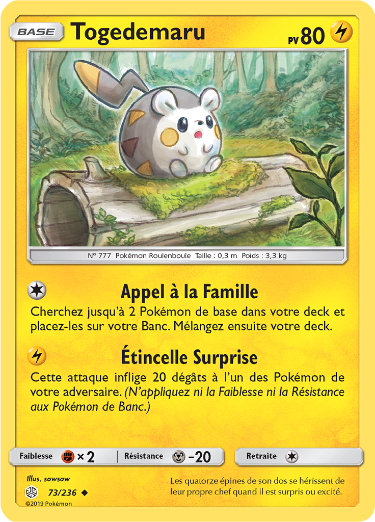 Togedemaru (Reverse Holo)