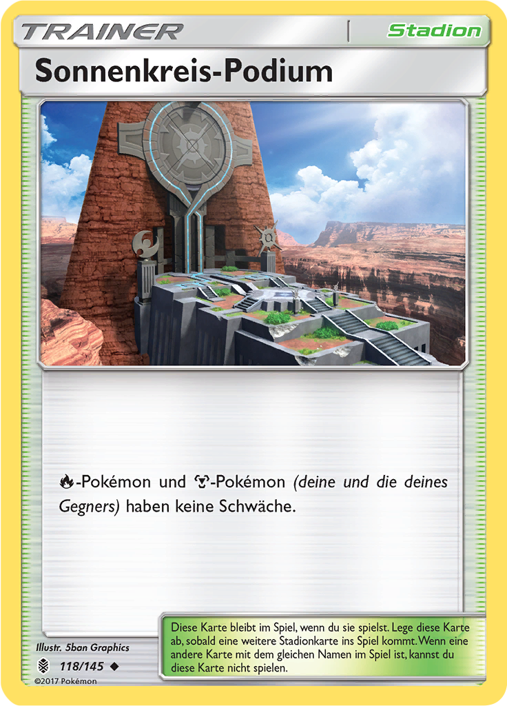 Sonnenkreis-Podium (Reverse Holo)