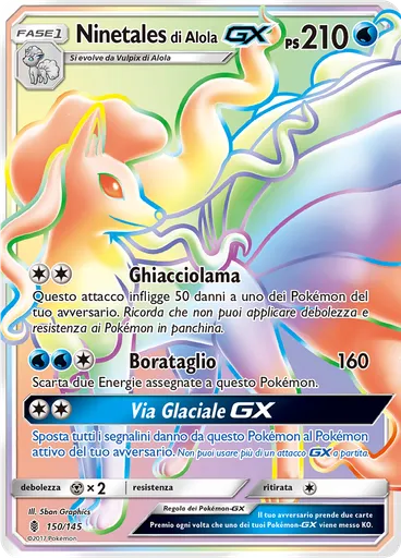 Ninetales di Alola GX
